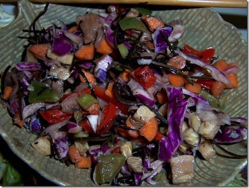 Arame with salad