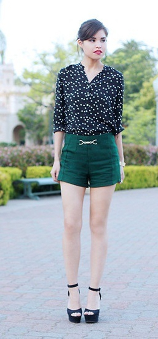 what to wear with high waisted shorts (60)