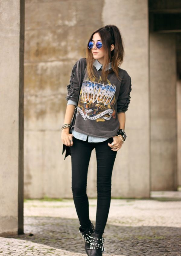 grunge outfits for teenage girls (2)