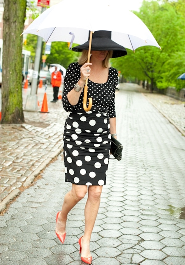 Black and White Polka Dots, Fifth Avenue