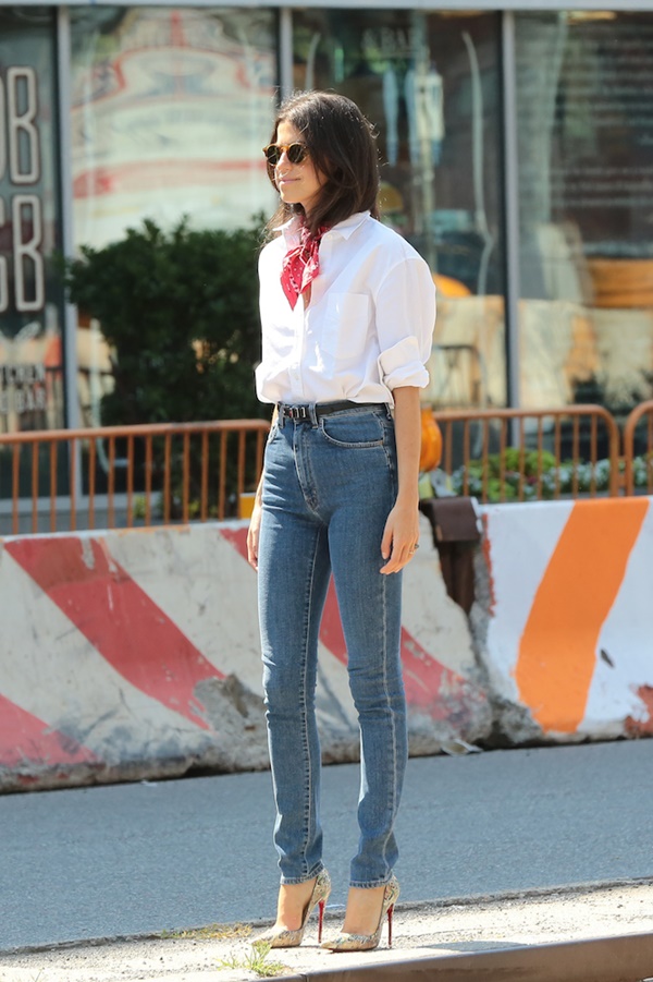 NEW YORK, NY - JUNE 30: Leandra Medine is seen on June 30, 2015 in New York City. (Photo by Ignat/Bauer-Griffin/GC Images)