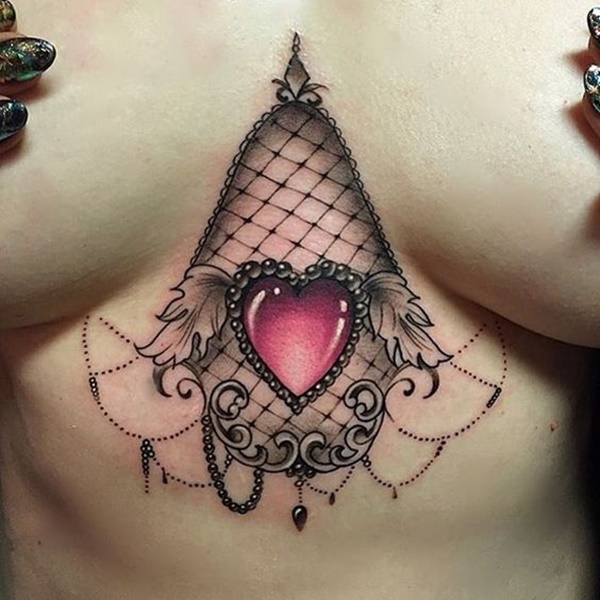 96 Sexy Under Breast Tattoo Designs For Women . 