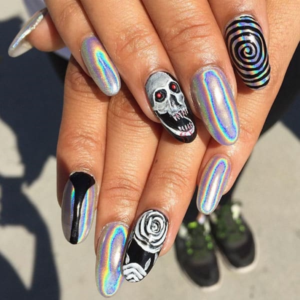 99 Best Sexy Chrome Nail Art Designs For 2018