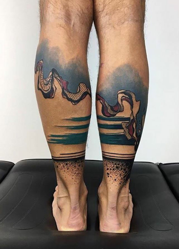 Beginner Simple Leg Tattoos For Guys