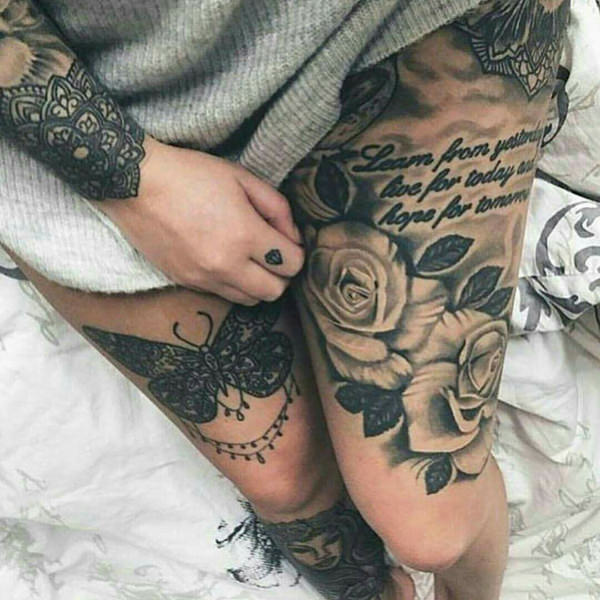 Thigh tattoos for women  the ultimate It girl musthave