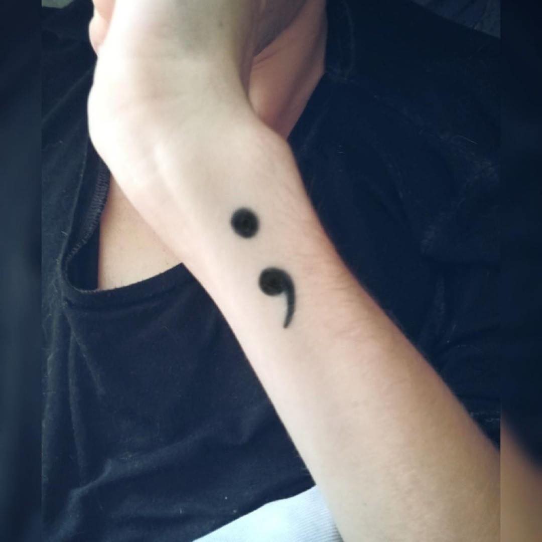125 Cool Semicolon Tattoo Ideas with Deep Meanings.