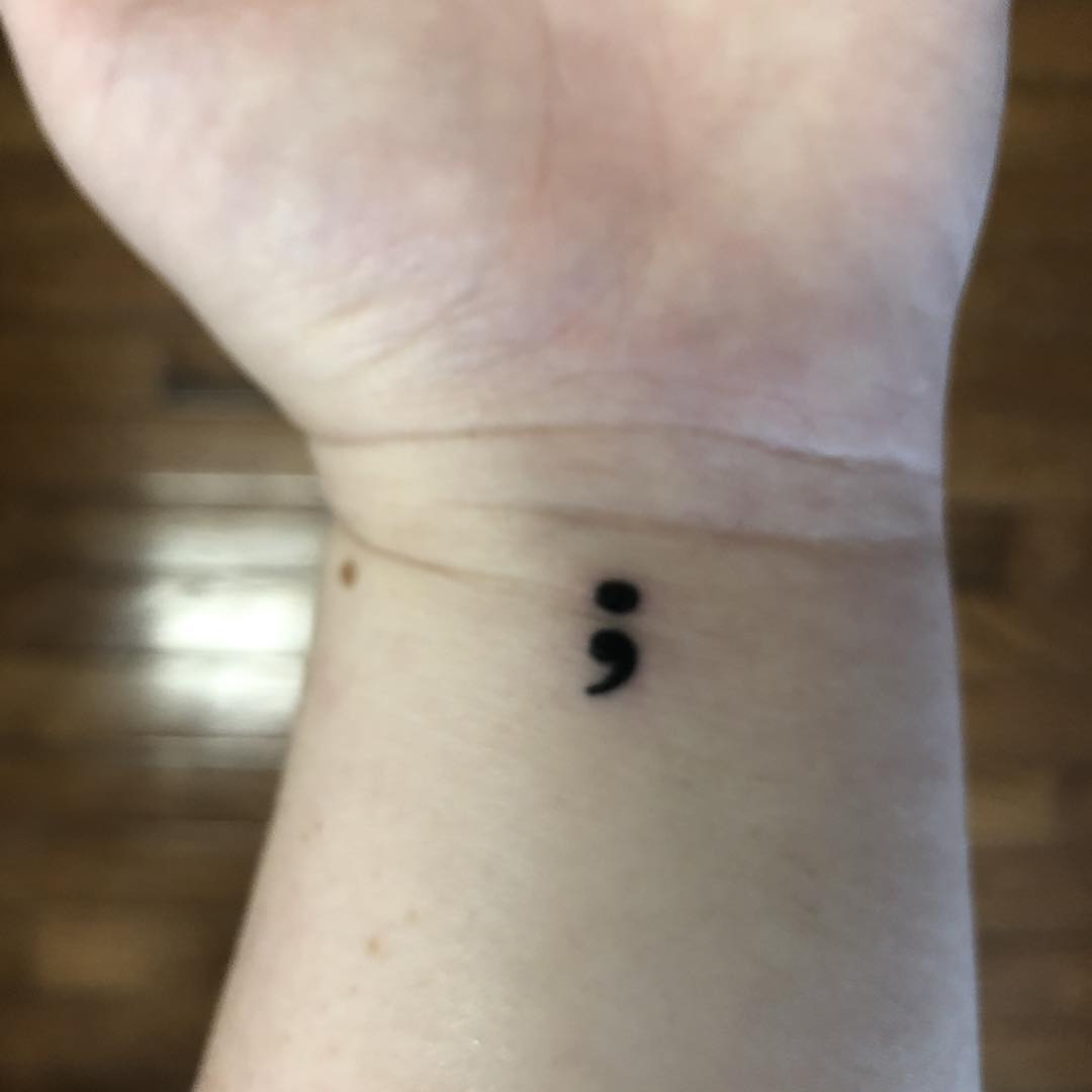 125 Cool Semicolon Tattoo Ideas With Deep Meanings