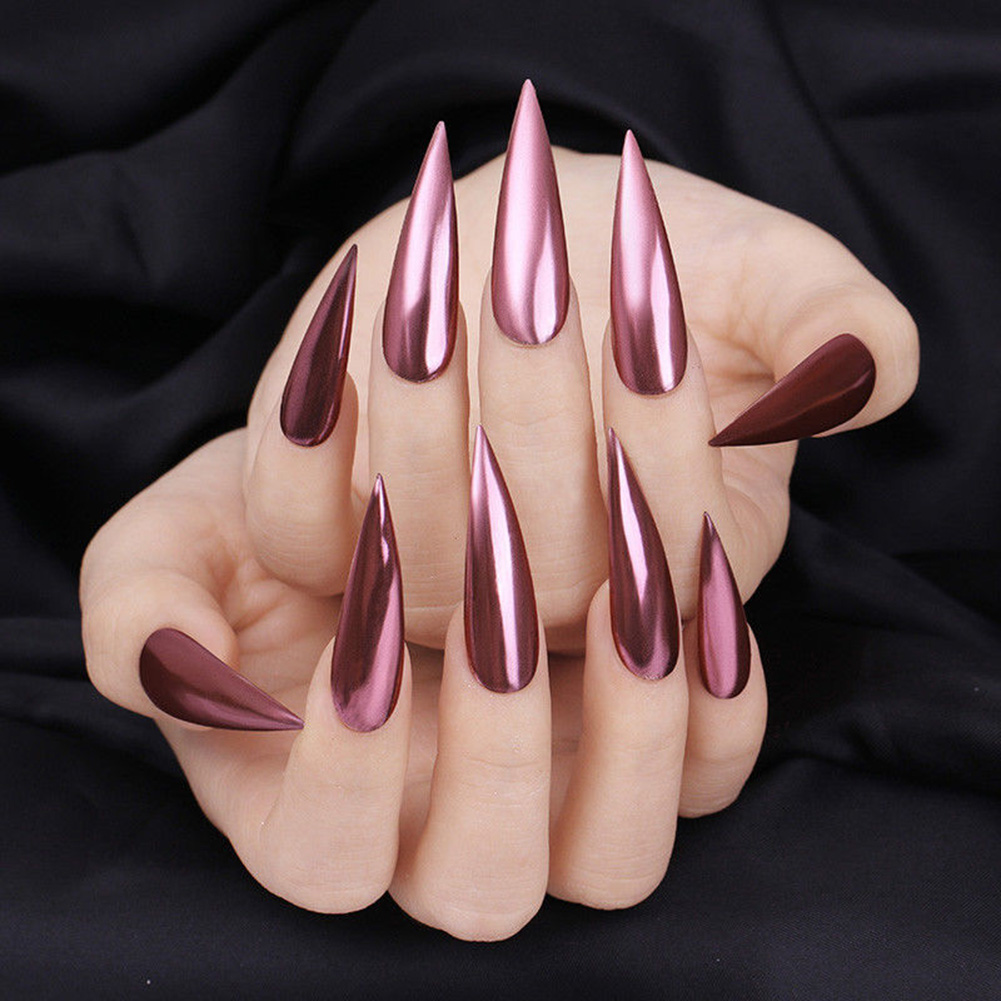97 Hot Chrome Nails for You to Get the Brightest Mirror Manicure in Trends