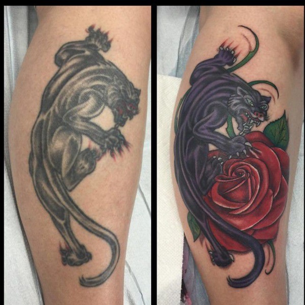 Tattoo uploaded by Psycho Tattoo Karlskrona  NeoTraditional Panther start  for a necksleeve coverup  Tattoodo