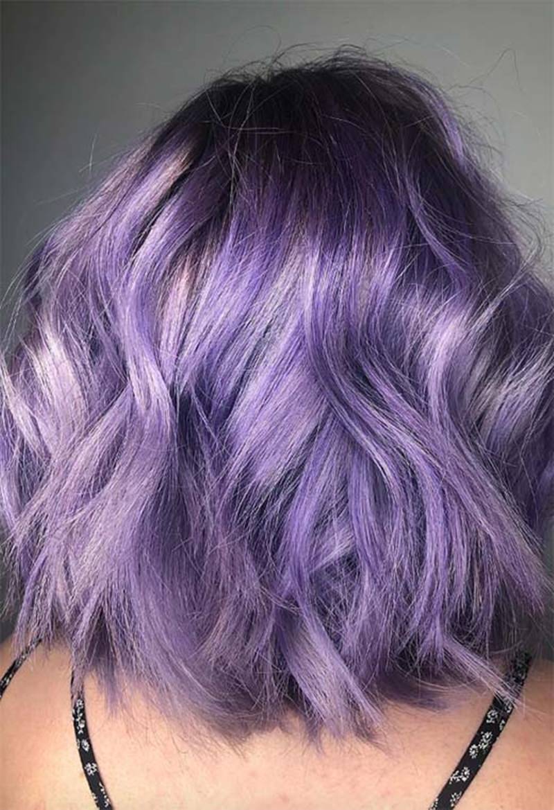 darker tone lavender hair