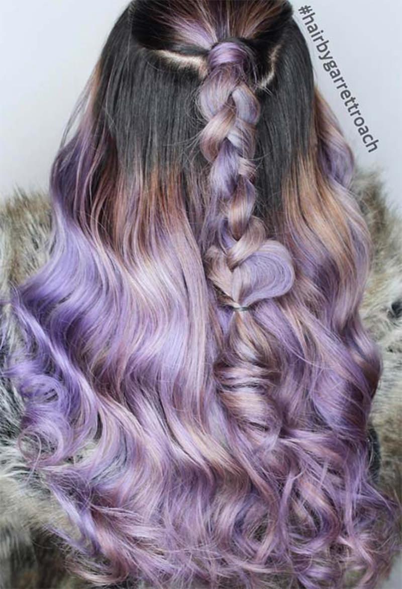 ombre lavender hair