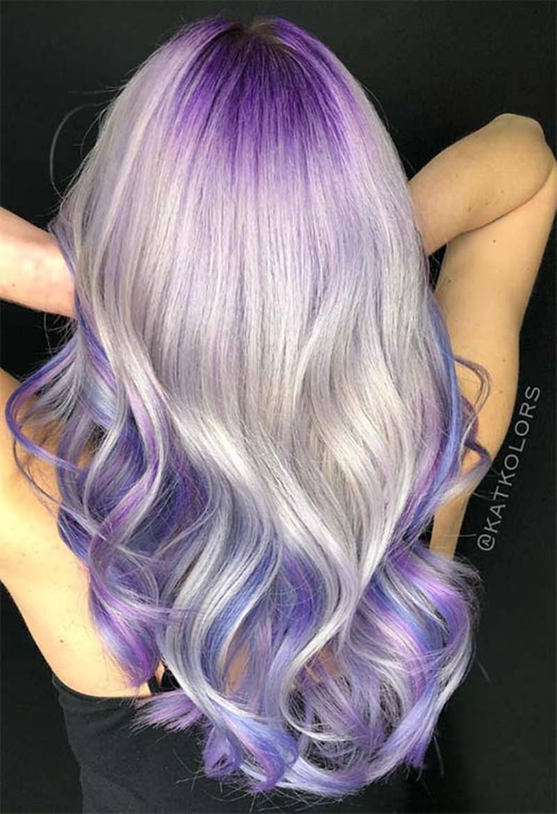 lavender hair highlights