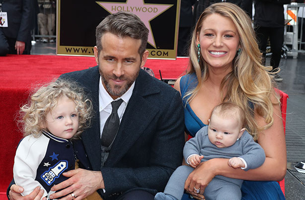 Blake Lively, Ryan Reynolds, and their kids
