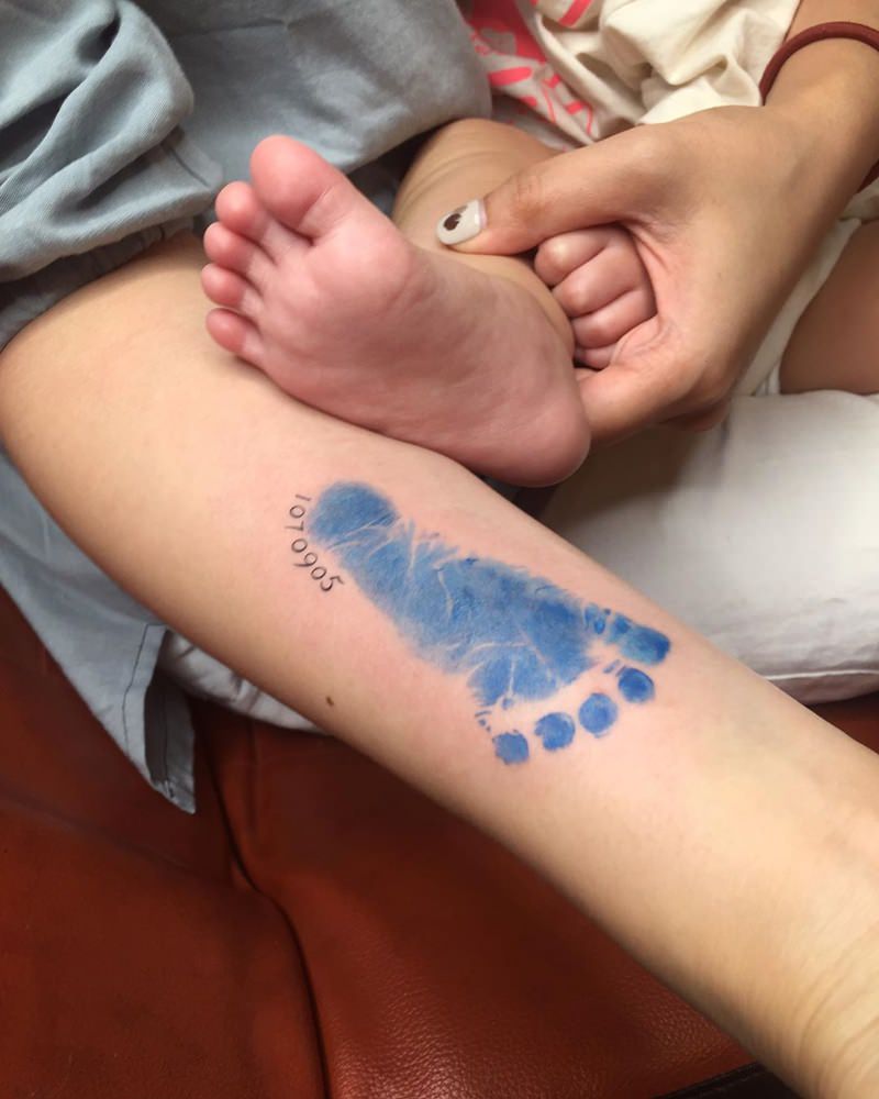 baby feet tattoo chestTikTok Search