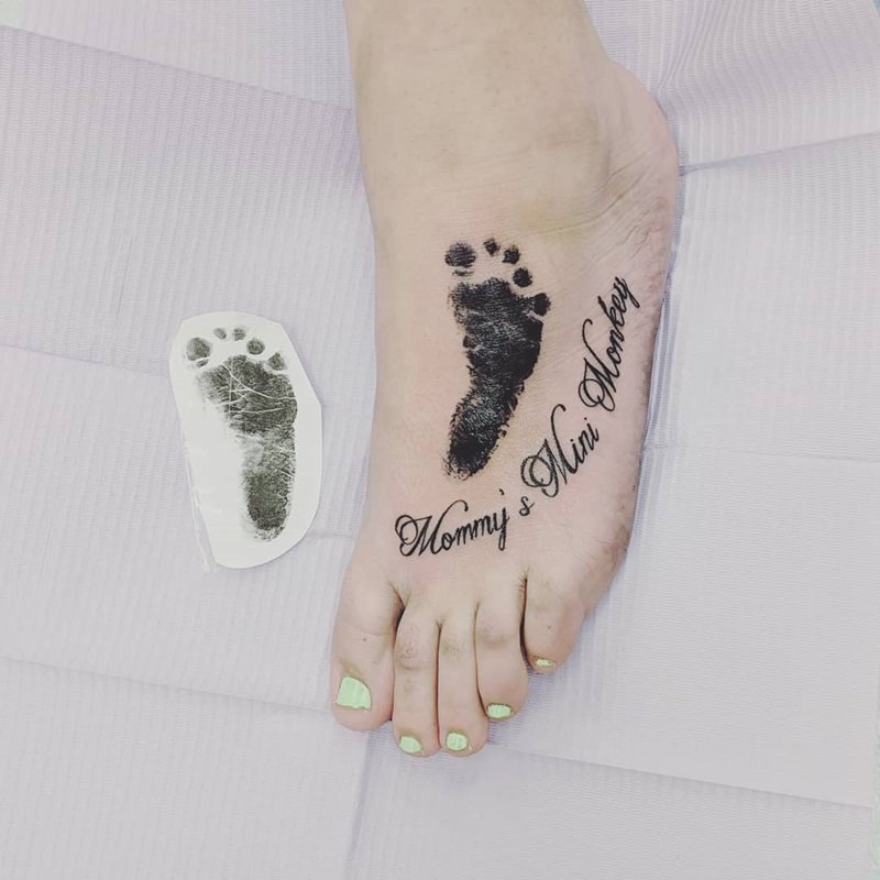 75 Cute Baby Footprint Tattoos For Appreciative Parents