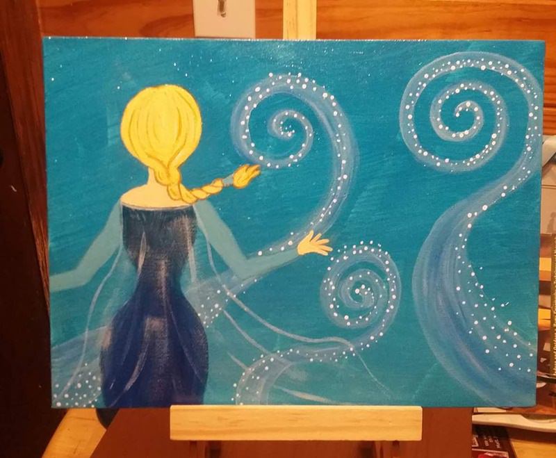 Elsa canvas painting